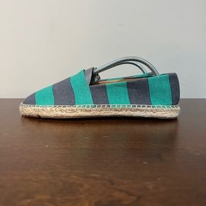 J. Crew Women’s Striped Canvas Slip-on Espadrilles Style AW595 - women’s 7.5